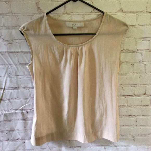 LOFT Tops - LOFT Sleeveless Sheer Blouse - Size XS Petite